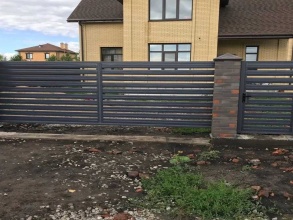 Забор жалюзи 72 метра фото в Богородске