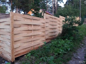 Деревянный забор плетёнка 80 метров фото в Богородске